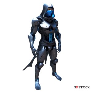 Cyber Hooded Stealth Warrior