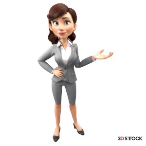 Friendly Businesswoman Figurine