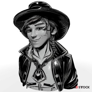 Cowboy Character Bust