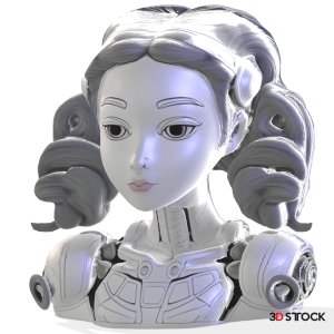 FEMALE ANDROID BUST