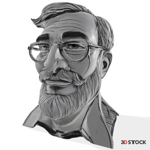 DISTINGUISHED GENTLEMAN BUST