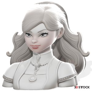ELEGANT FANTASY HEROINE BUST