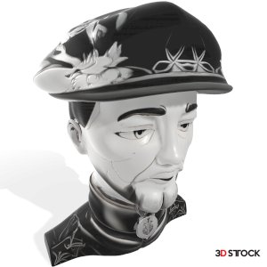 Ornate Gentleman Bust