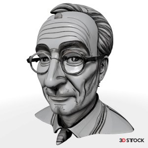 Senior Gentleman Character Bust