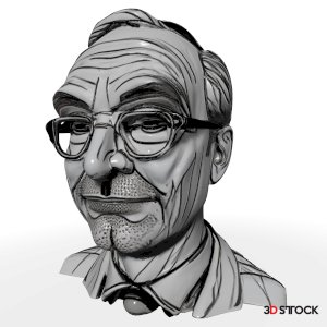 Classic Gentleman Bust Sculpture