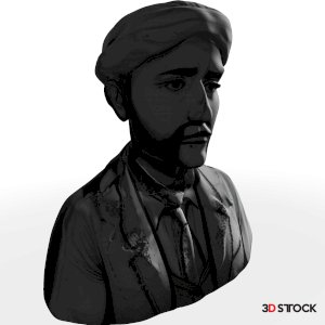 Turbaned Thinker Bust