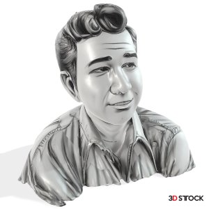 Retro-Style Gentleman Bust