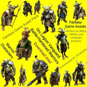 Orc Legion Vanguard: Battle-Hardened Warriors