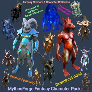 MythosForge Fantasy Character Pack
