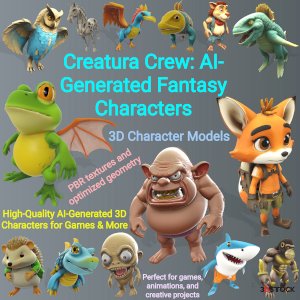 Creatura Crew: AI-Generated Fantasy Characters