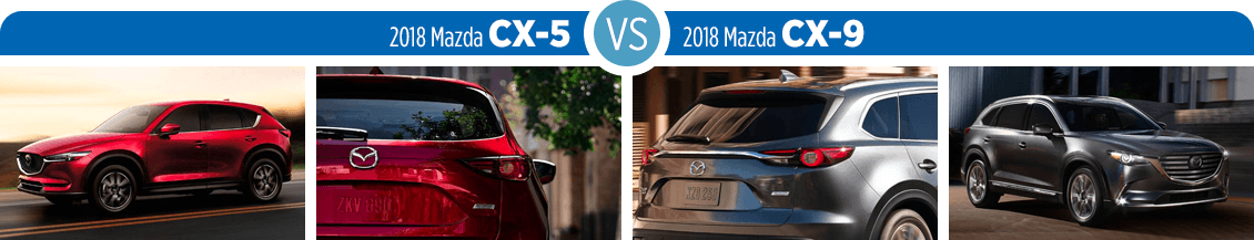 2018 Mazda CX-5 vs 2018 Mazda CX-9 Exterior Comparison