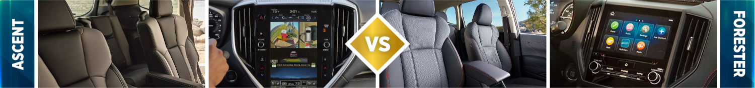 2024 Subaru Ascent vs 2024 Subaru Forester Interior