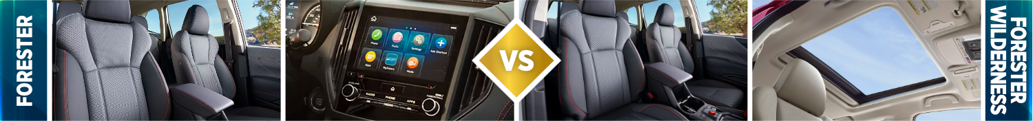 2024 Subaru Forester vs 2024 Subaru Forester Wilderness Interior 2024 Subaru Forester vs 2024 Subaru Forester Wilderness Interior