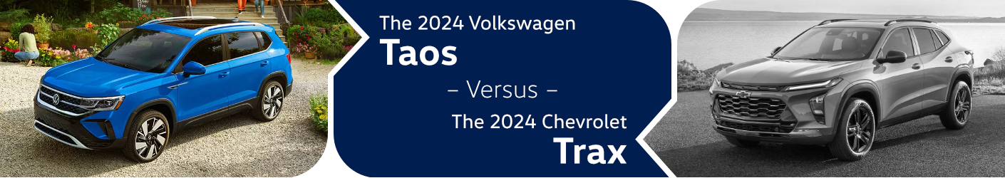 Compare the 2024 Volkswagen Taos & 2024 Chevrolet Trax in Columbus, OH