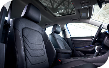 Picture of the interior safety systems the Volkswagen Jetta