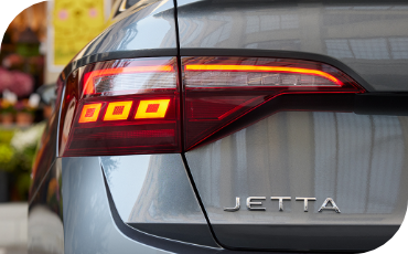 Close up of Volkswagen Jetta taillight assembly