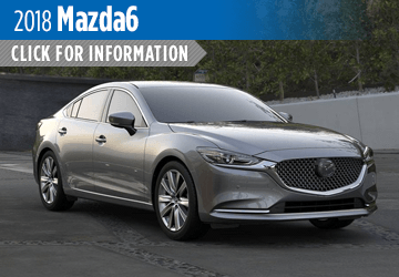 Click to view our 2018 Mazda6 model information in Butler, PA Click to view our 2018 Mazda6 model information in Butler, PA