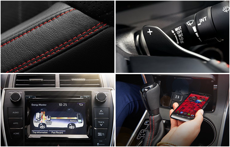 2017 Toyota Camry model interior features
