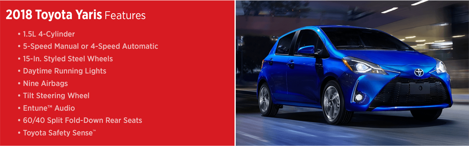 2018 Toyota Yaris Features