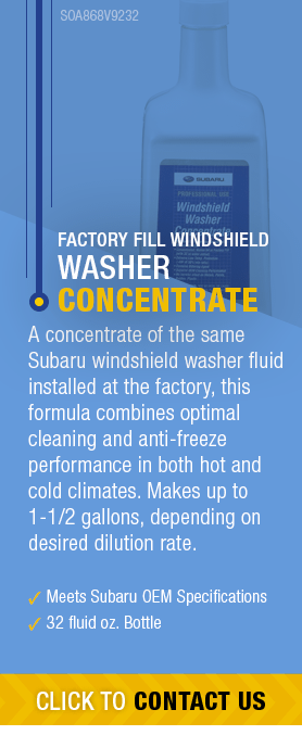 Factory Fill Windshield Washer Concentrate