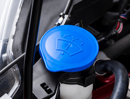 Brake Fluid Reservoir A close-up view of the brake fluid reservoir