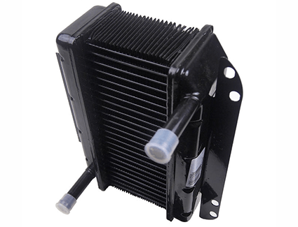 This is a heater core, shown uninstalled, which could leak coolant into your car's interior when the heater is on