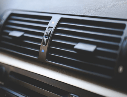 Vents like these ones blow cool air to help keep you comfortable.