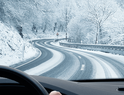 On narrow, twisting roads like this one, Light Assist and Lane Assist are particularly useful