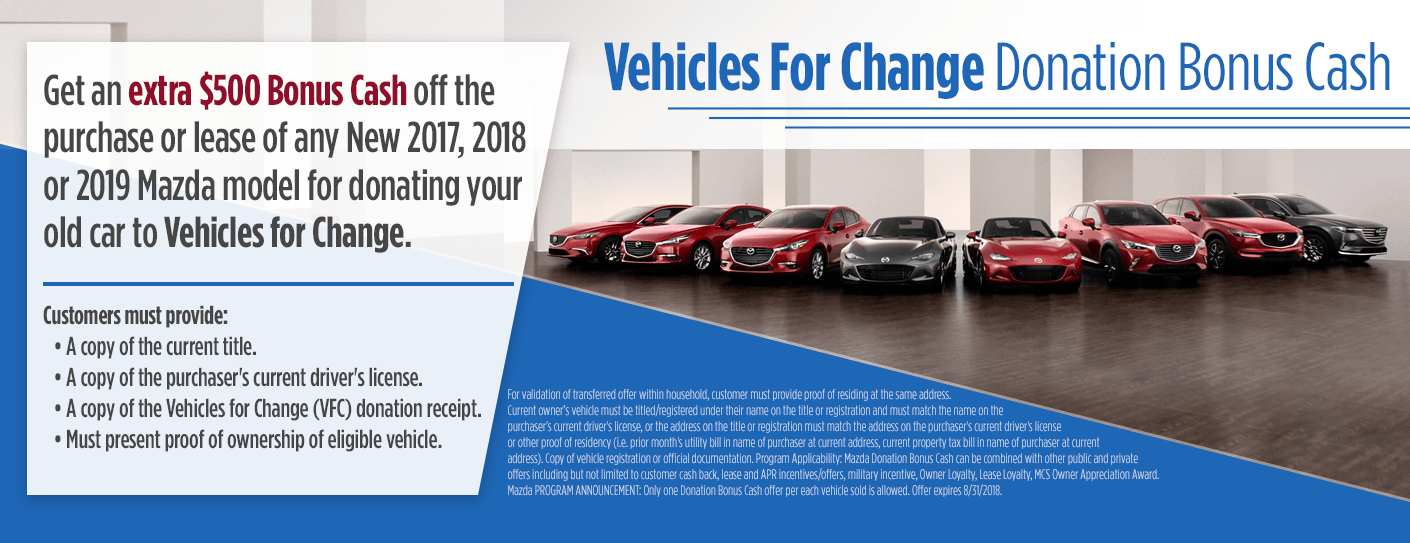 Vehicle Donation Incentive Save 500 When You Donate Your Old Car