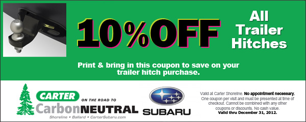 Subaru Trailer Hitch Seattle