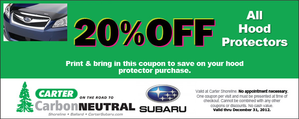 Subaru Hood Protector Seattle