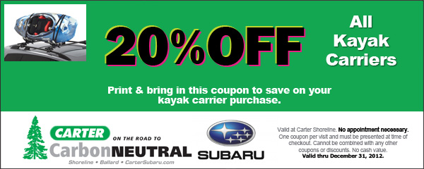 Subaru Kayak Carrier Seattle