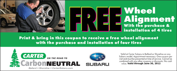 Seattle Subaru Alignment Special