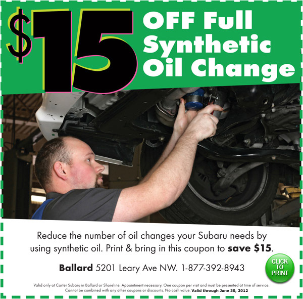 Full Synthetic Oil Change Seattle
