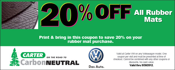 Volkswagen All Rubber Mats Special Seattle