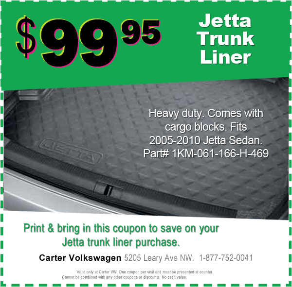 Jetta Trunk Liner Seattle