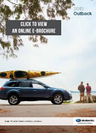 Download a 2013 Subaru Outback Brochure here! 2013 Subaru Outback Sports Coupe Digital Brochure Download