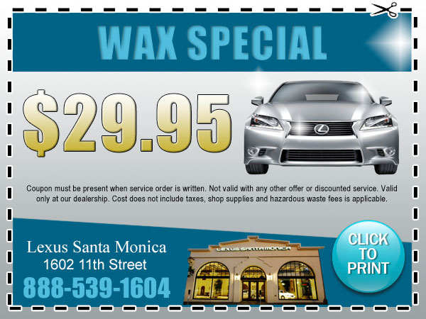 Wax Service Special Los Angeles