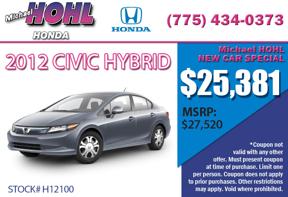 2012 Honda Civic Hybrid Special Carson City