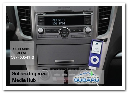 Sandy, subaru, media hub, impreza, accessories, parts, specials