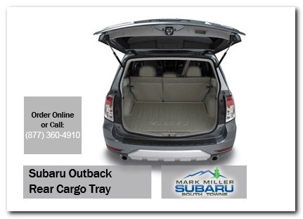 Sandy, subaru, rear cargo tray, outback, accessories, parts, specials
