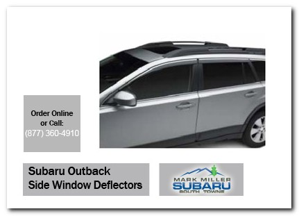 Sandy, subaru, side window deflectors, outback, accessories, parts, specials