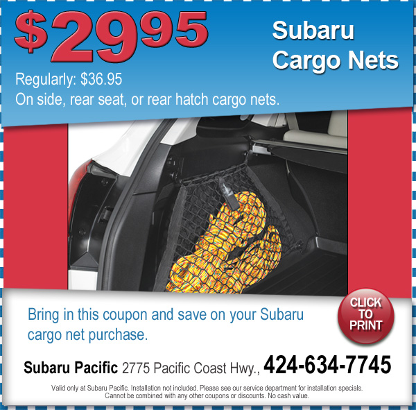 Subaru Cargo Nets Torrance California