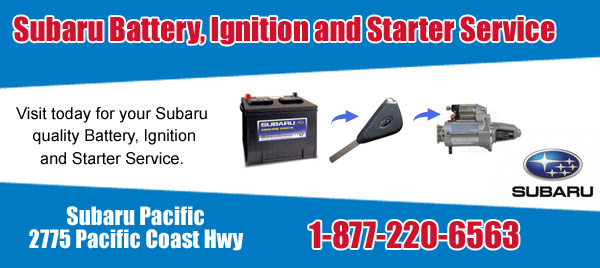 Subaru Pacific Battery, Ignition, and Starter Service Torrance, California
