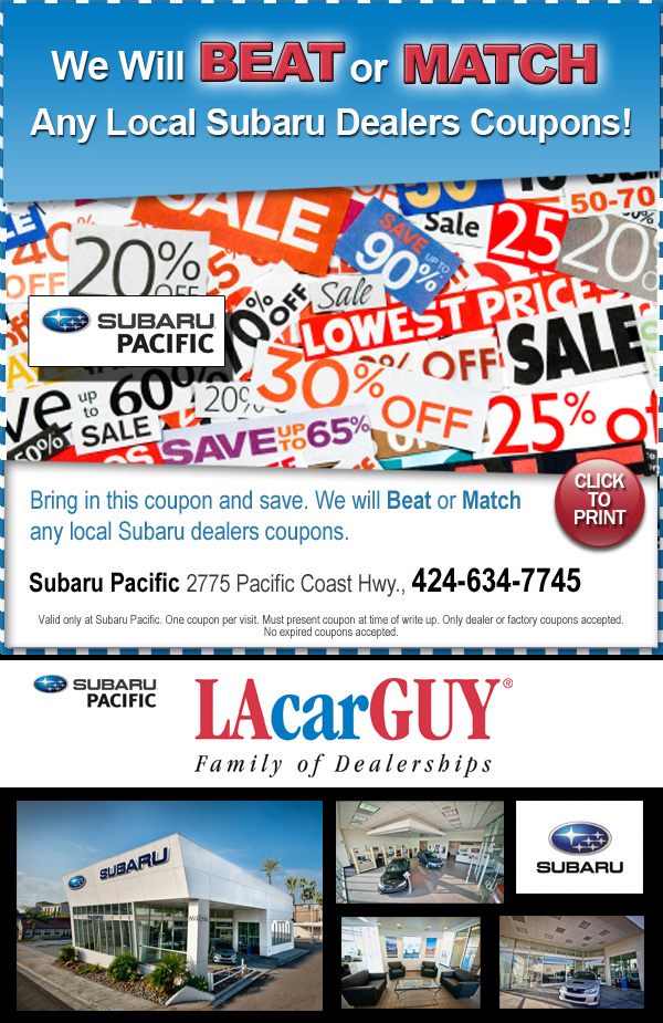 wilde subaru coupons