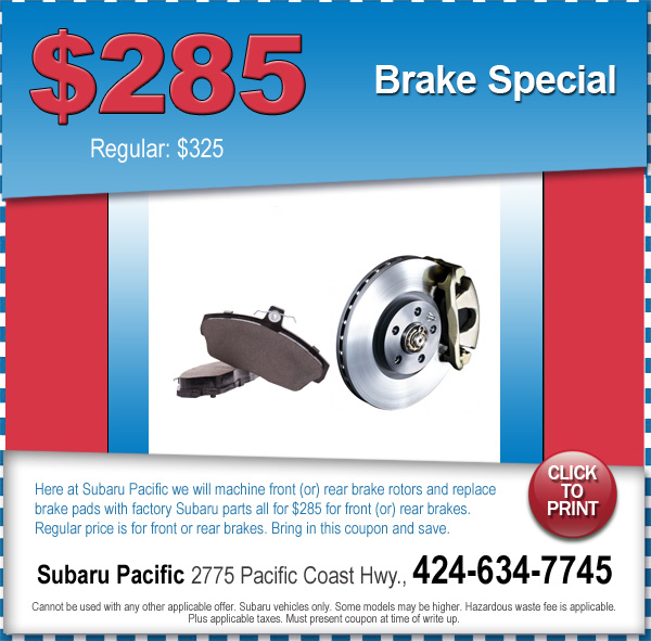Brake Service Special Torrance California