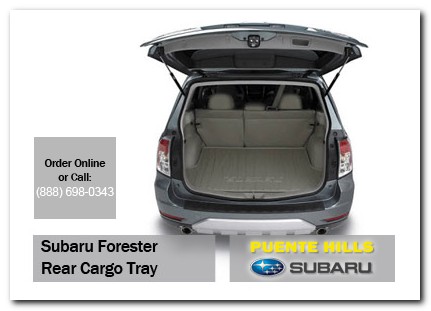Medford, subaru, rear cargo tray, forester, accessories, parts, specials