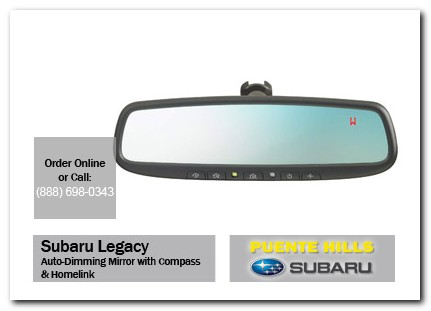 Medford, subaru, auto-dimming mirror, compass, homelink, legacy, accessories, parts, specials