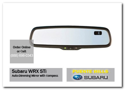 Medford, subaru, auto-dimming mirror, compass, wrx / sti, accessories, parts, specials