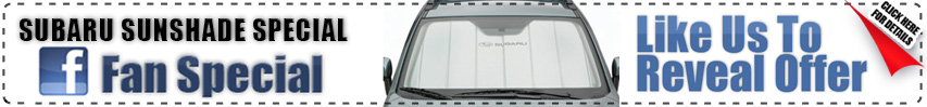 Like us on Facebook to receive this special low price on a Genuine Subaru Sunshade! Renick Subaru Sunshade Facebook Discount Coupon Special